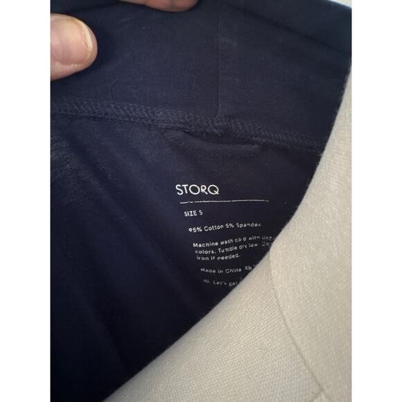 Storq Navy Belted Wide Sleeve Kimono Cardigan Sweater Maternity Small Lounge - Picture 7 of 9